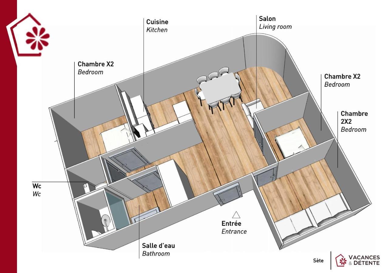 Grand Appartement Au Coeur De Sète Exterior foto